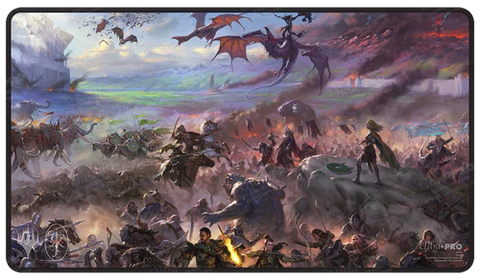The Lord of the Rings: Tales of Middle-earth Borderless Scene Black Stitched Standard Gaming Playmat for Magic: The Gathering