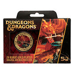 Dungeons & Dragons - 50th Anniversary 24k Gold Plated Coin With Colour Print