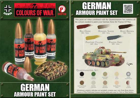 Flames Of War German Armour Paint Set