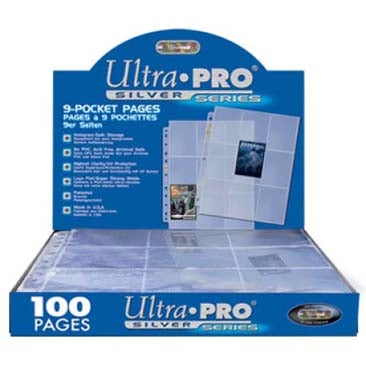 Ultra-Pro 9-Pocket Pages Silver Series (Single Sleeve)