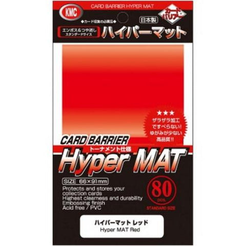 KMC Hypermat Standard Sleeves  Red (80)