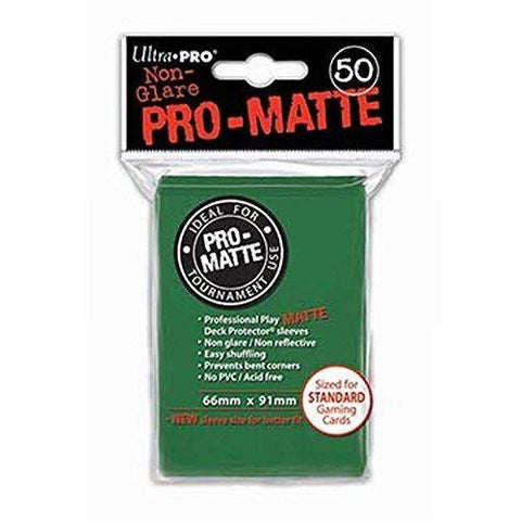Ultra Pro  Standard Sleeves  Green  Matte (50)