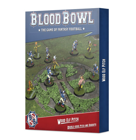 BLOOD BOWL WOOD ELF TEAM PITCH & DUGOUTS
